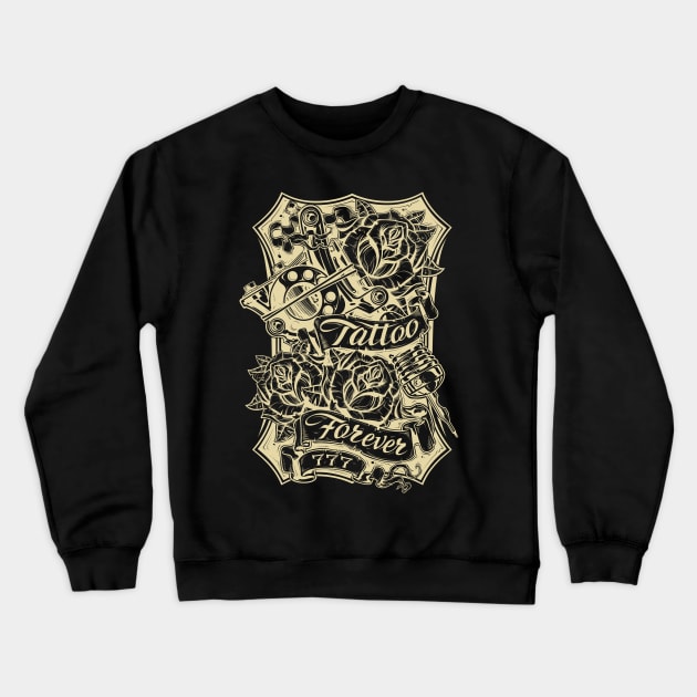 Tattoo Ink - Tattoo Forever Crewneck Sweatshirt by SM Shirts